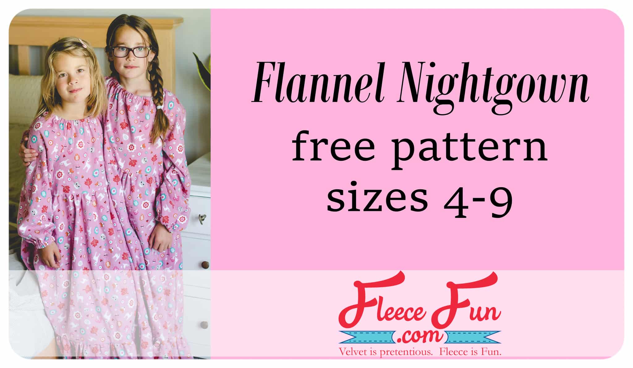 girls flannel night gown