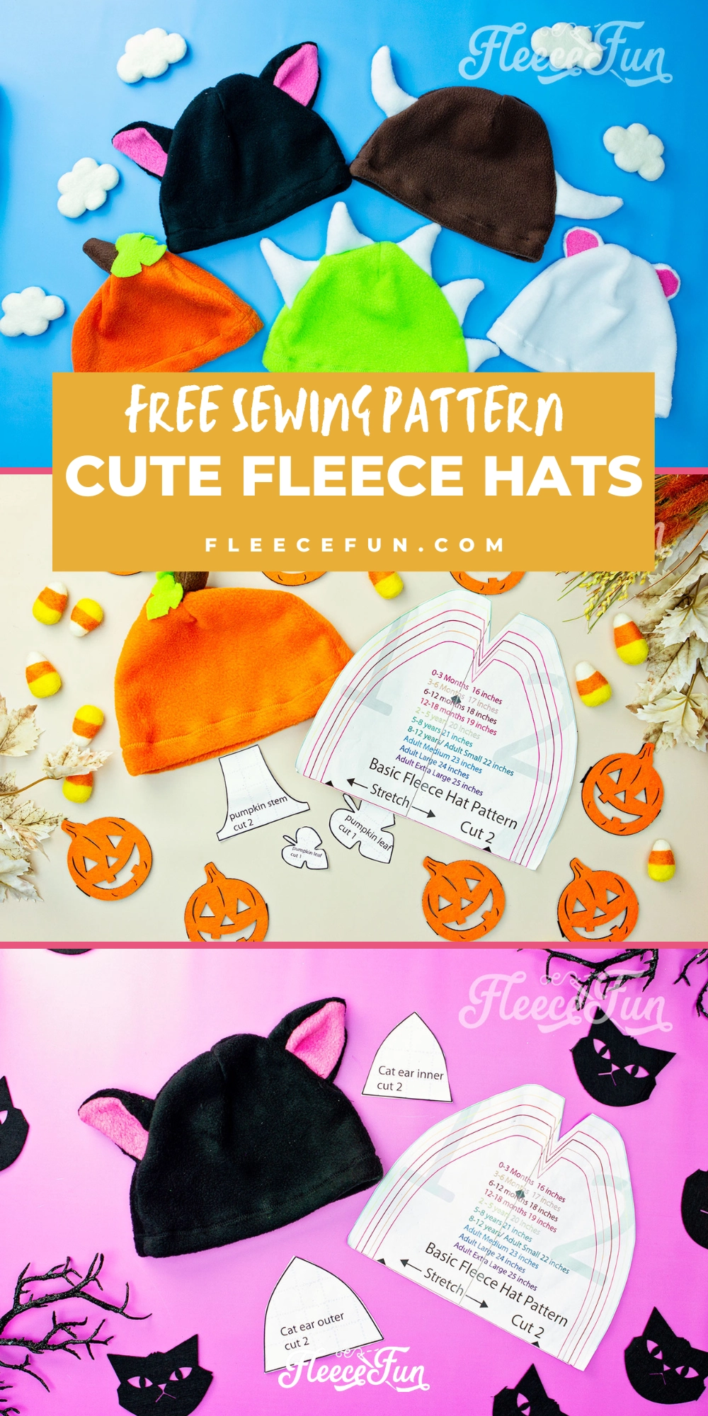 Whip up these adorable fleece hats in just 4 easy steps! With options like a daring Dinosaur or a cuddly Bear, these hats will keep everyone warm and happy. Perfect for Halloween or any chilly day – let’s stitch some smiles!